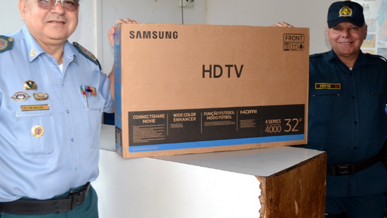 Em mais uma ação de parceria, ACS doa aparelho televisor a Guarda do Comando Geral