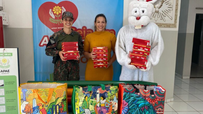 Solidariedade: ACS de Naviraí distribui 216 caixas de bombons a crianças em instituições da cidade