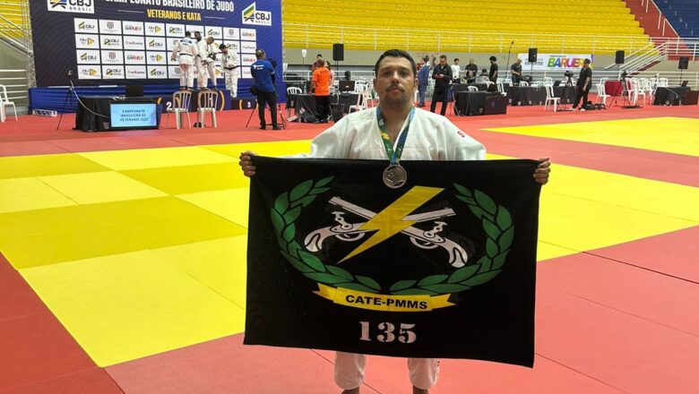 Policial de MS fatura bronze no Brasileiro de judô
