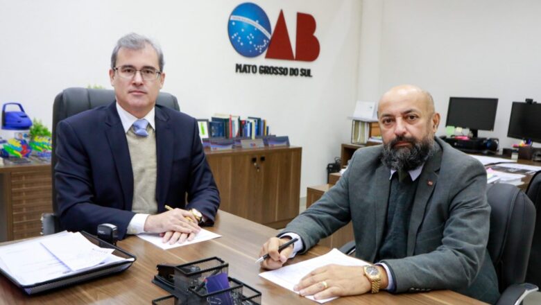 OAB/MS recebe visita institucional da ACSMP/MS