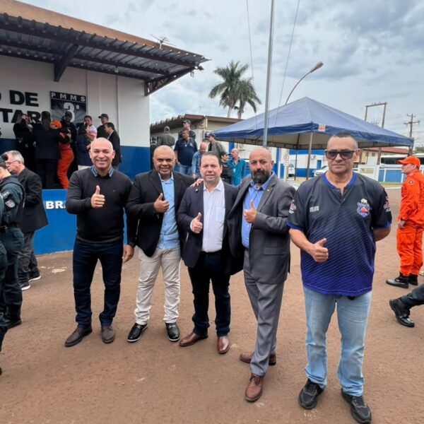 Presidente da ACS participa de trocas de comando da PM em Dourados e Fátima do Sul