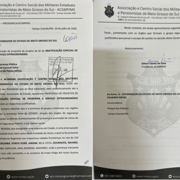 ACS apresenta proposta de gratificação para militares que atuam na fronteira e em serviço extraordinário
